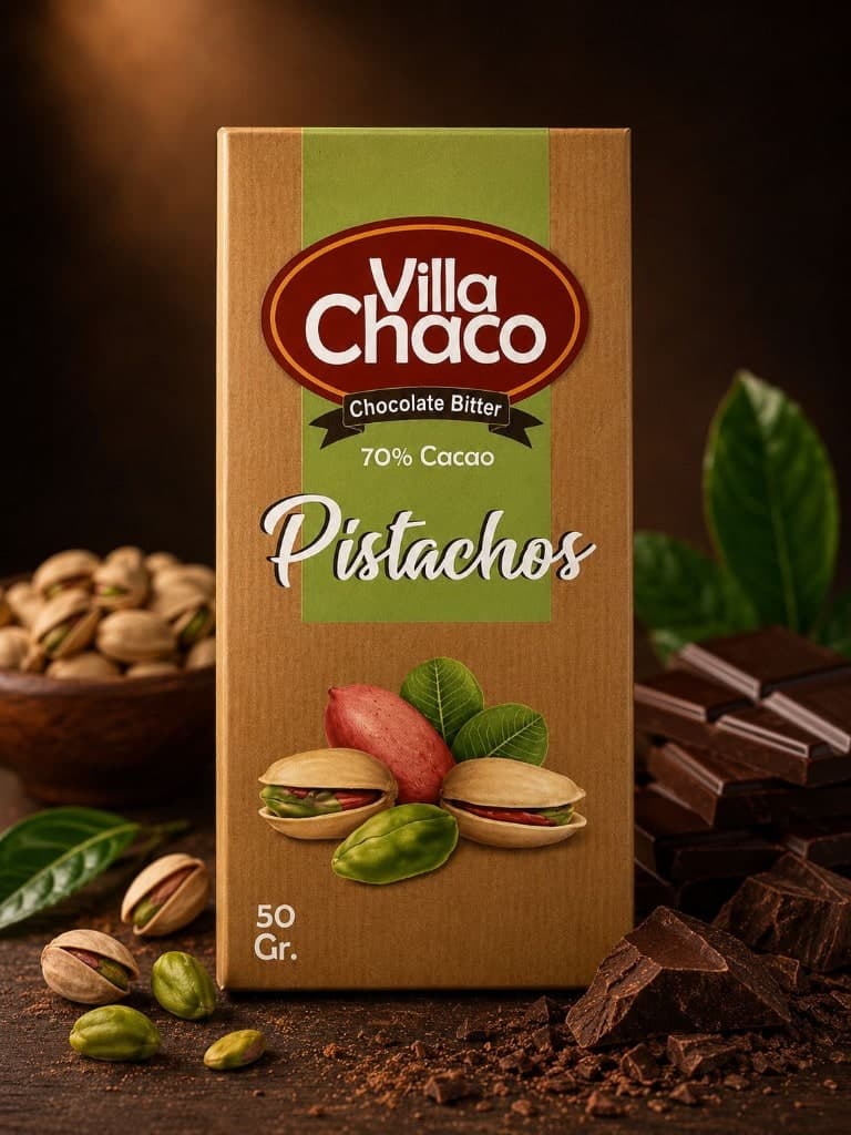 Chocolate Bitter Pistachos 70% Cacao