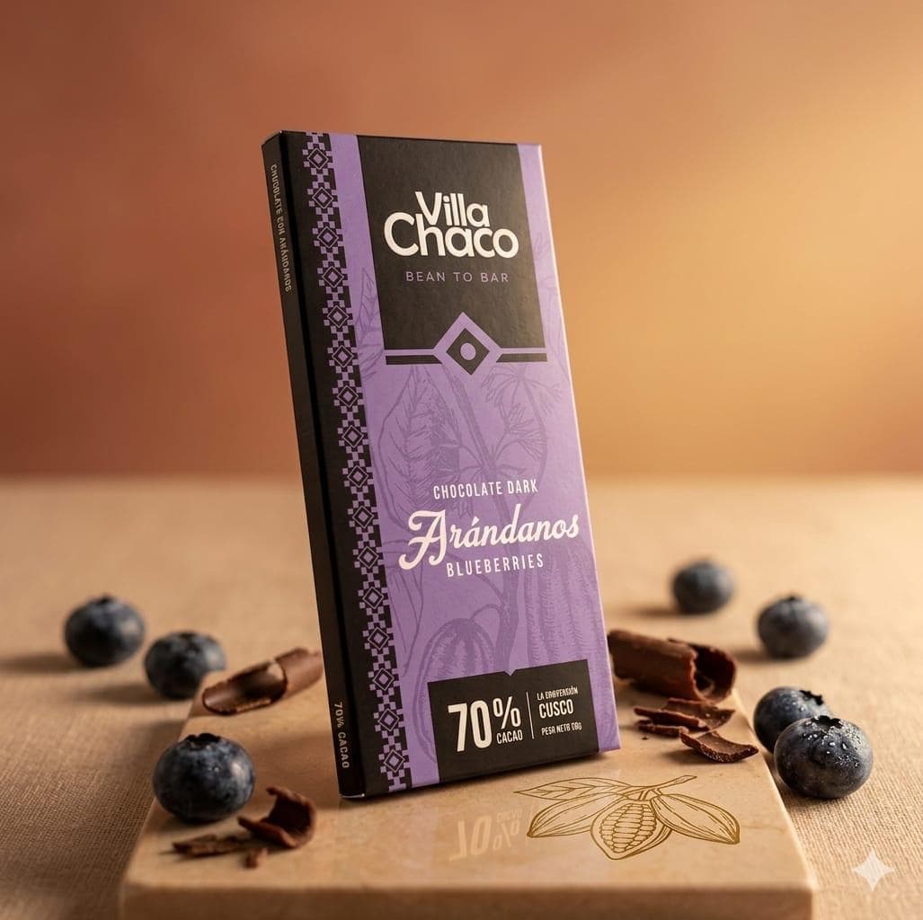 Chocolate Dark Arándanos 70% Cacao